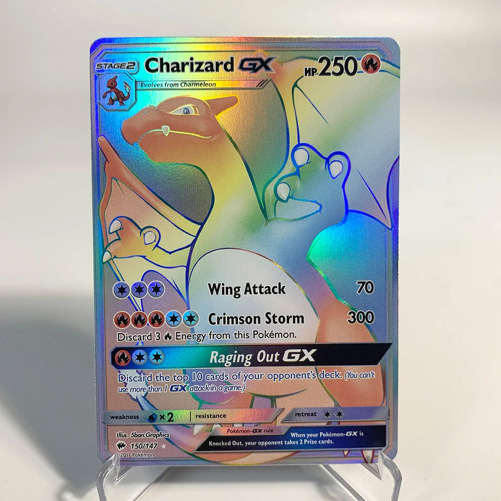 Charizard Pokemon Cards Shining CHolographic Ex GX VMX Hobbies Rare Collection