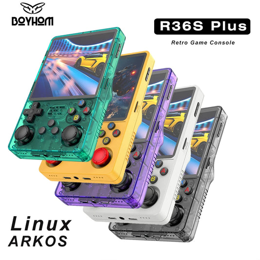TOP Seller 4" R36S Plus Retro Handheld Game Console