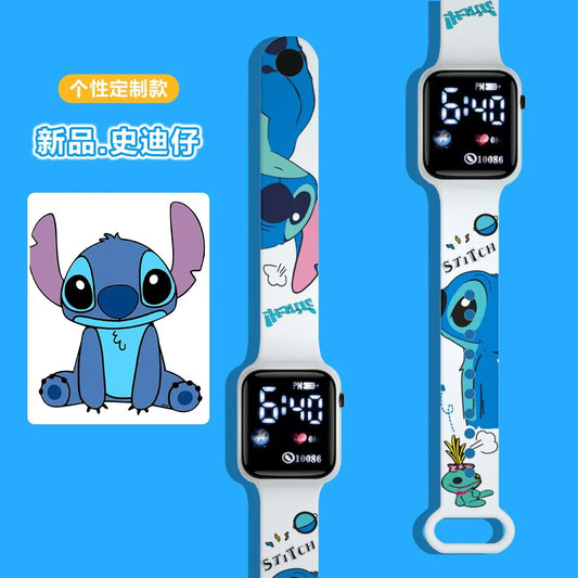 New Cartoon Color Printed Student LED Electronic Watch Fashionable