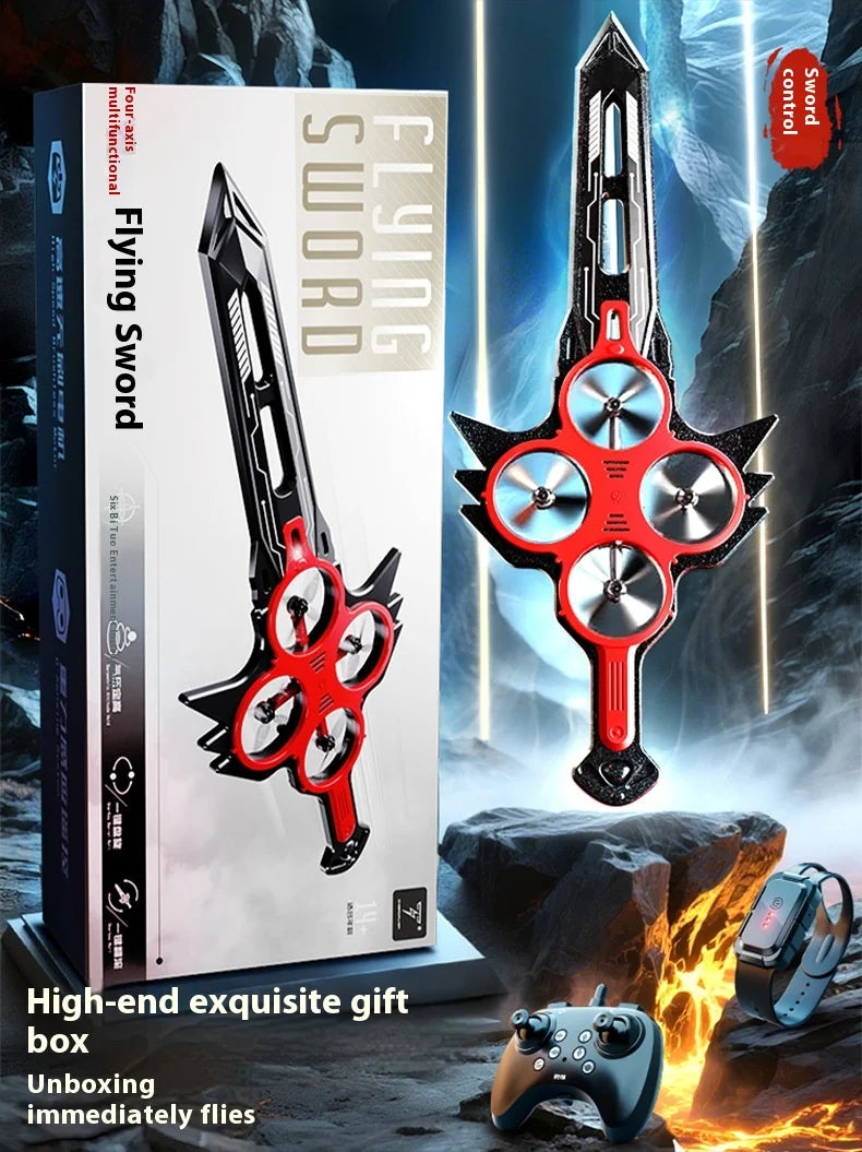 70cm Remote Flying Sword Drone,Rc Glider For Adults,3-Speed Stunt Hand Remote Controlled,Drop-Resistant Material,360° Stunt Flip