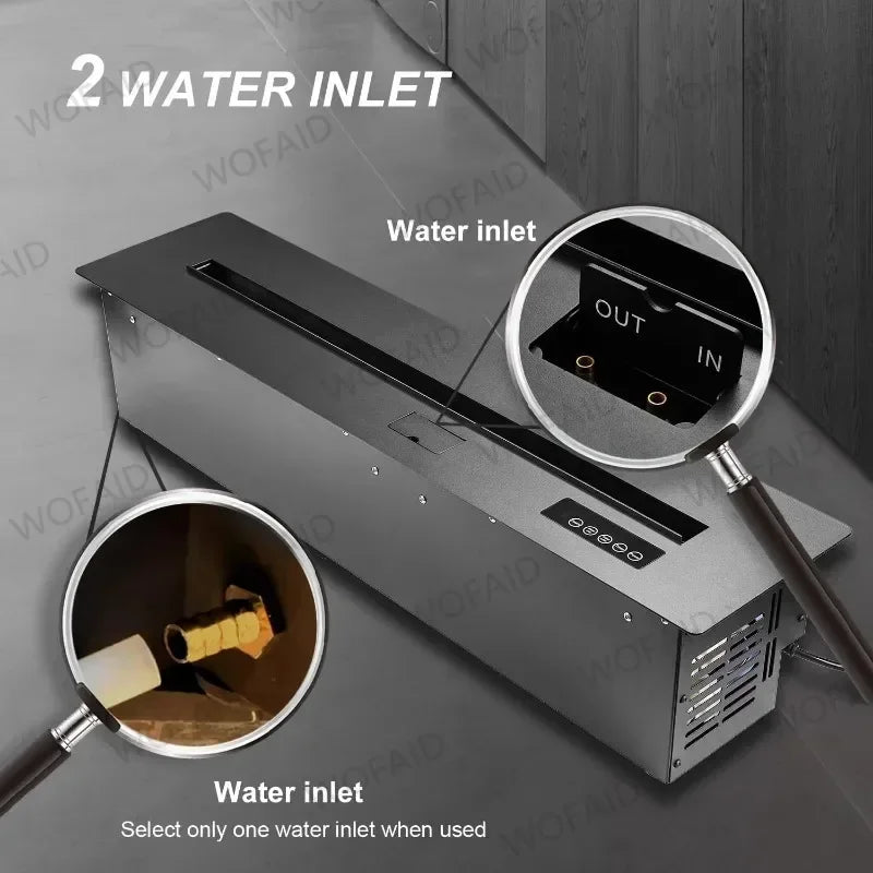 Embedded Simulated Flame Fireplaces Ultra-thin Home TV Stand Humidifier Fake Fire Electric Decoration for Living Room