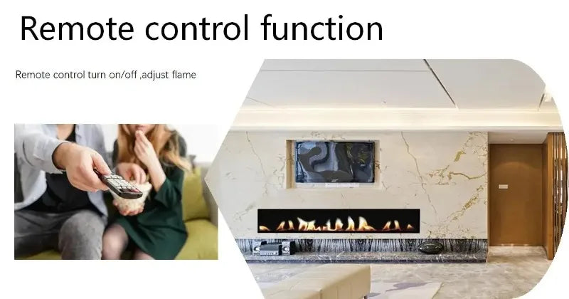 3D Atomizing Fireplace For Living Room Multi-color Fake Flame Electronic Remote Control Water Steam