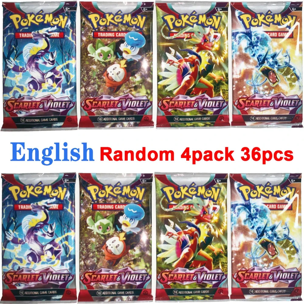 4 Pack Pokemon Cards 151 Team up Sun & Moon Thunder English Trading Card Collectible