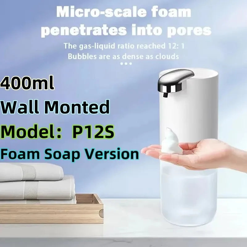 Xiaomi P12 Automatic Foam Soap Dispenser 380ml Wall Mounted Touchless IPX5 Waterproof Infrared Sensor for Home