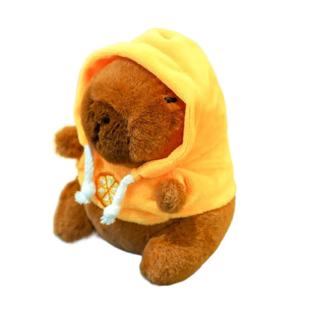 Cute Capybara Plush Toy Hoodie with Wings Simulation Doll Small Size Stuffed Animals