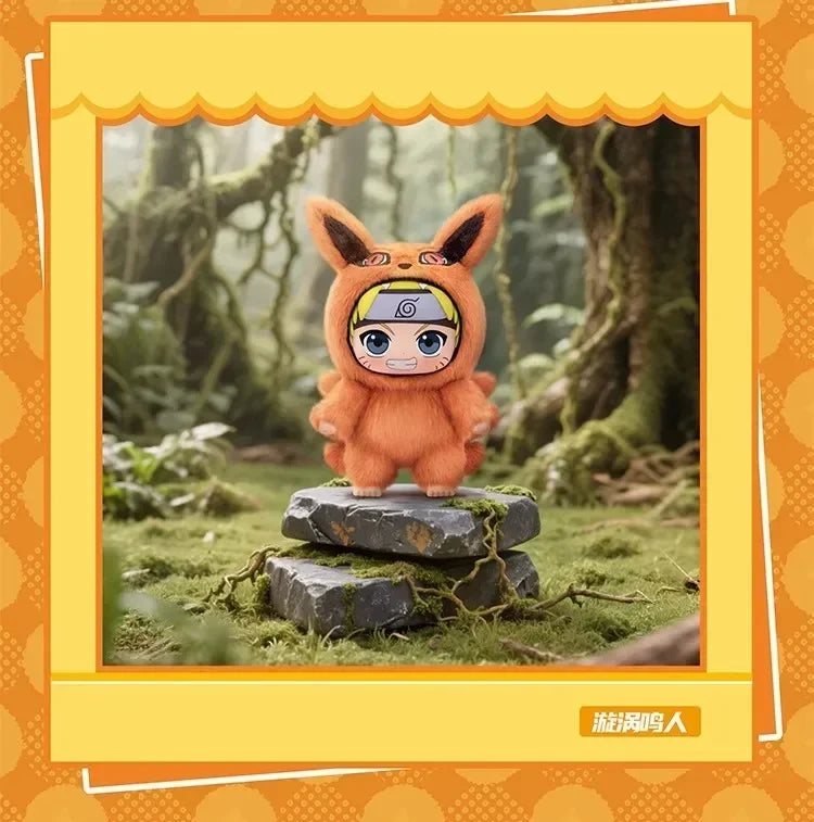 Toptoy Naruto Shippuden Beast Party Series Vinyl Figure Plush-Like Texture Blind Box Chibi Kakashi Sasuke Collectible