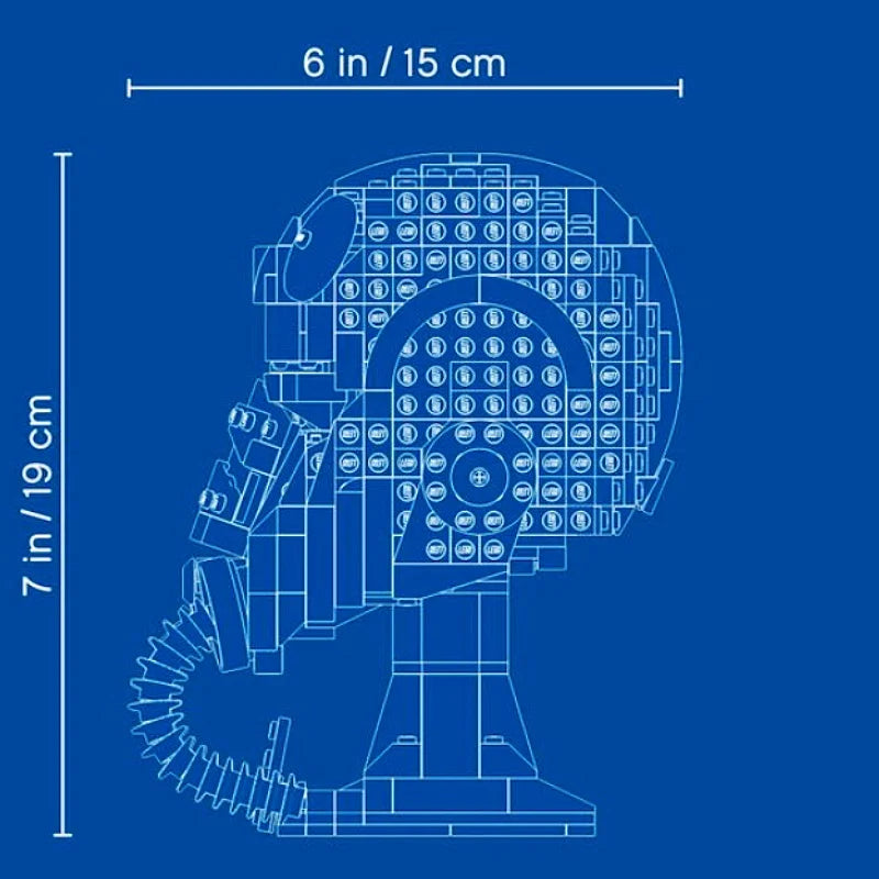 2025 Space War The Mandalorian Helmet Scout Dark Trooper Darth Vader 75429 Building Blocks Desk Decoration