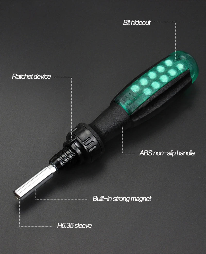 Magnetic Screwdriver Set Bit Hand Tools Hex Torx Screw Driver Car Appliances Funiture Repair Kit