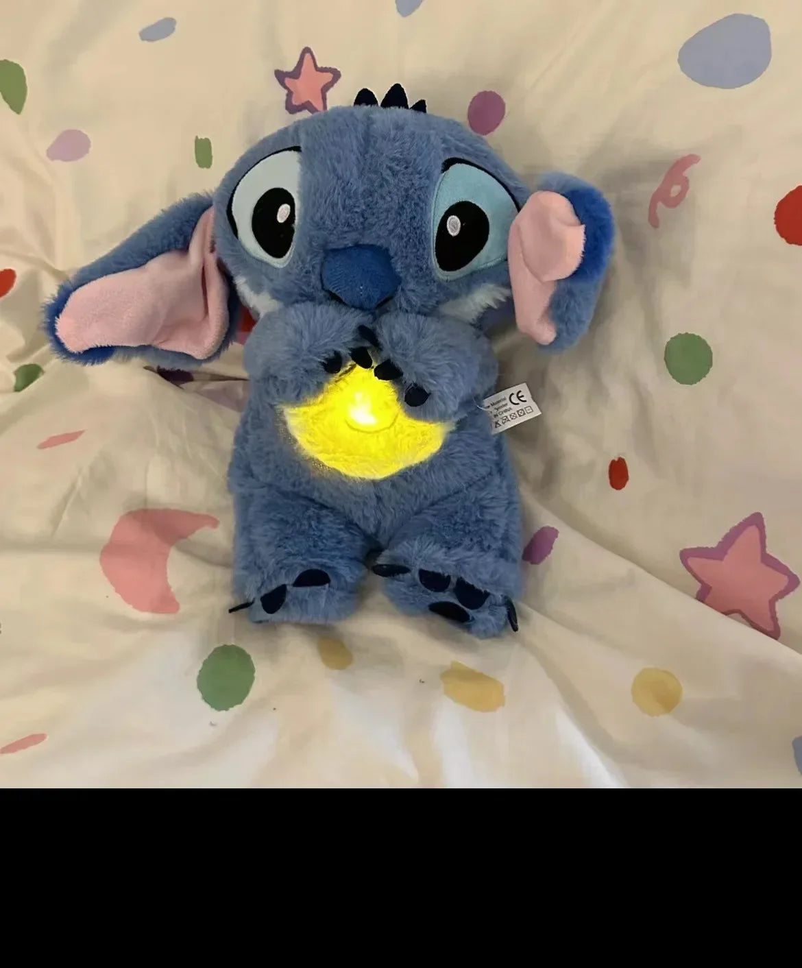 Stitch Anime Plush Doll With Lighting Music Airbag Kawaii Toy Baby