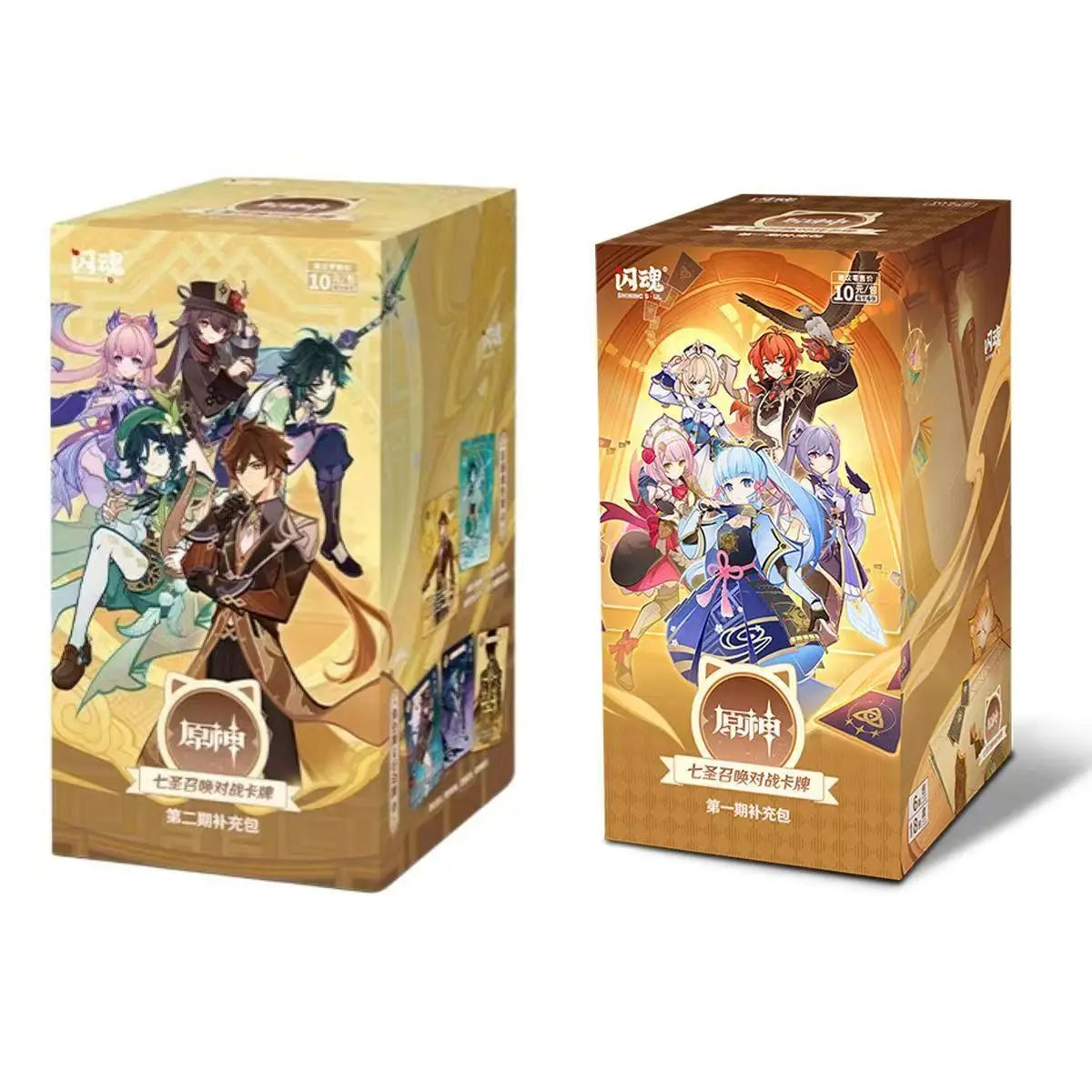 Genuine Genshin Impact Card Seven Saints Summon Battle Competitive Card Booster Pack Collect Peripheral Collectible Cards