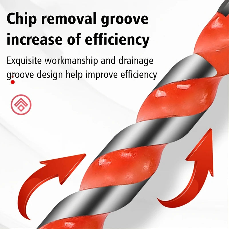 16PCS Tungsten Carbide Masonry Drill Bit Set for Metal Steel Porcelain Ceramic Tile Concrete Brick Wood 3-12mm Drilling Tools