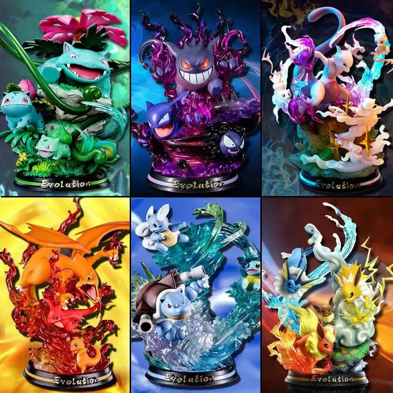 Pokemon Anime Figure Vulpix Scenes Version Figurine Toys PVC Model Mystery Box Gift