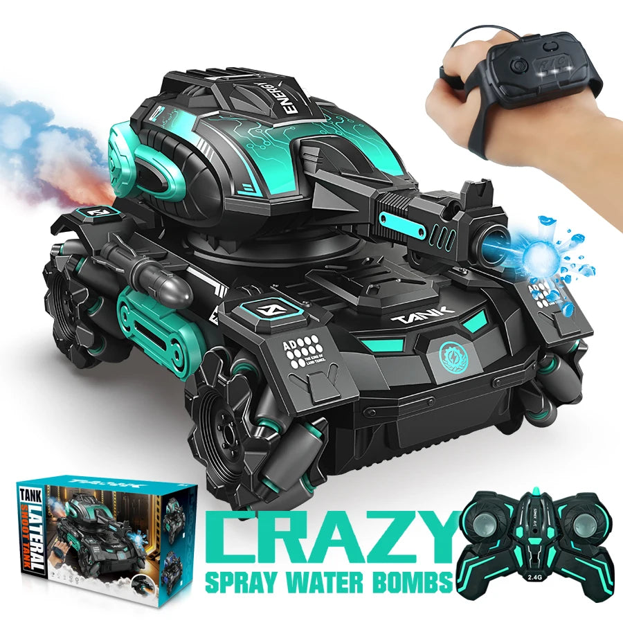 RC Spray Car 2.4G Four-Wheel Stunt Launch Toy Car