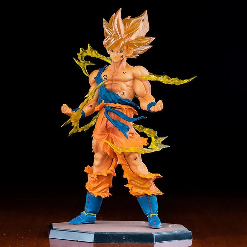 Hot Anime Dragon Ball Son Goku Super Saiyan Figure 17cm/6.69in Action Figure Model Gifts Collectible Figurines for Kids