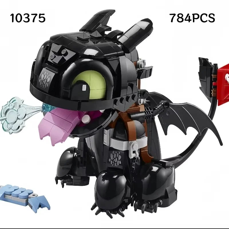 MINISO Disney 10375 Cute Pets Toothless Night Fury Dragon Building Blocks Toy Christmas Gifts