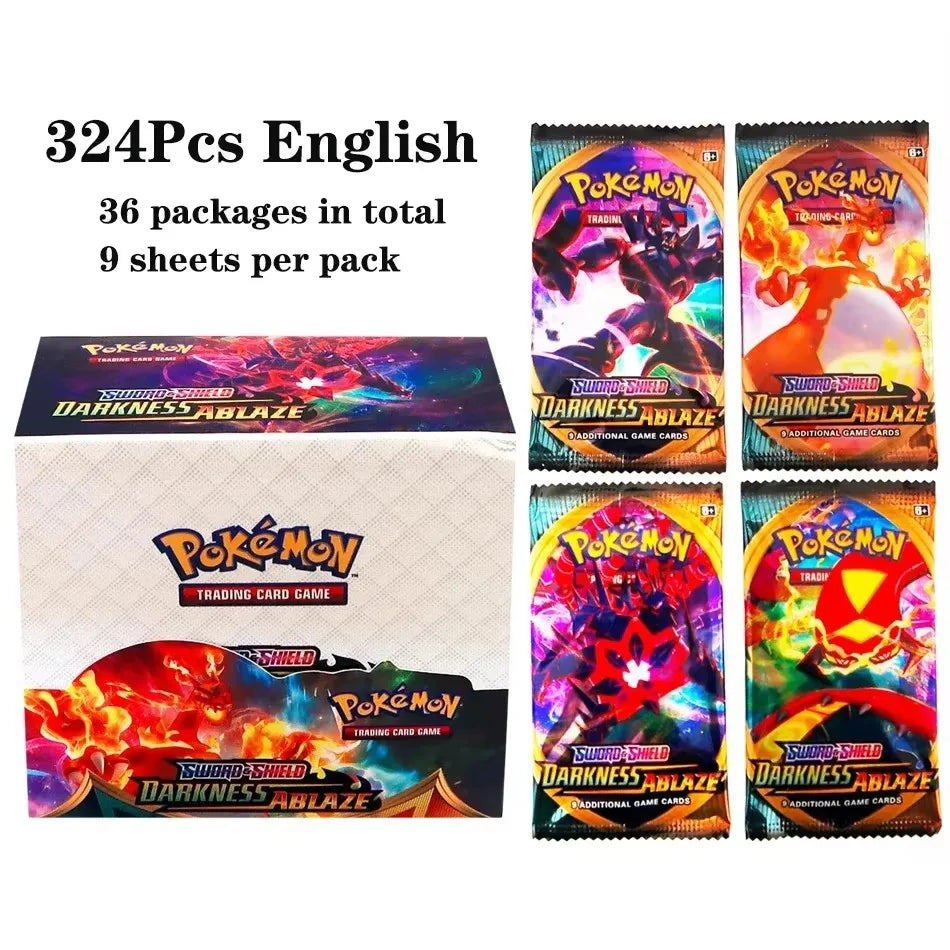 2025 324Pcs Pokemon Cards Sun & Moon Evolutions Unified SHINING Booster Box Collectible Tradiner Card Game toy
