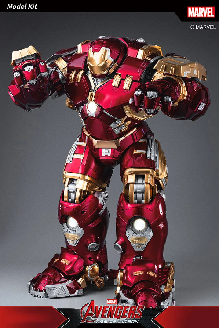 Marvel Anti-Hulk Armor Assemble Toy Movie Character Model 18 Inches Action Figures LED Emit Light Model Gift