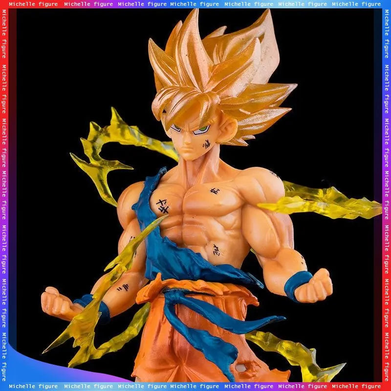 Hot Anime Dragon Ball Son Goku Super Saiyan Figure 17cm/6.69in Action Figure Model Gifts Collectible Figurines for Kids