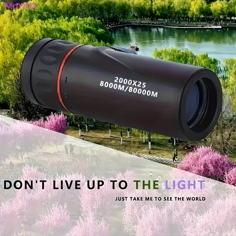 Monocular Telescope, Compact Portable for Travel, Hiking, Fishing, Camping, Stargazing, Concerts & Bird Watching