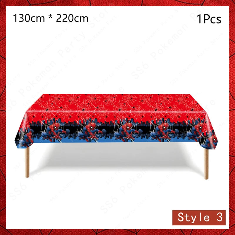 Spiderman Birthday Party Decorations Disposable Tableware Plate Cup Napkins Bags Supplies Set