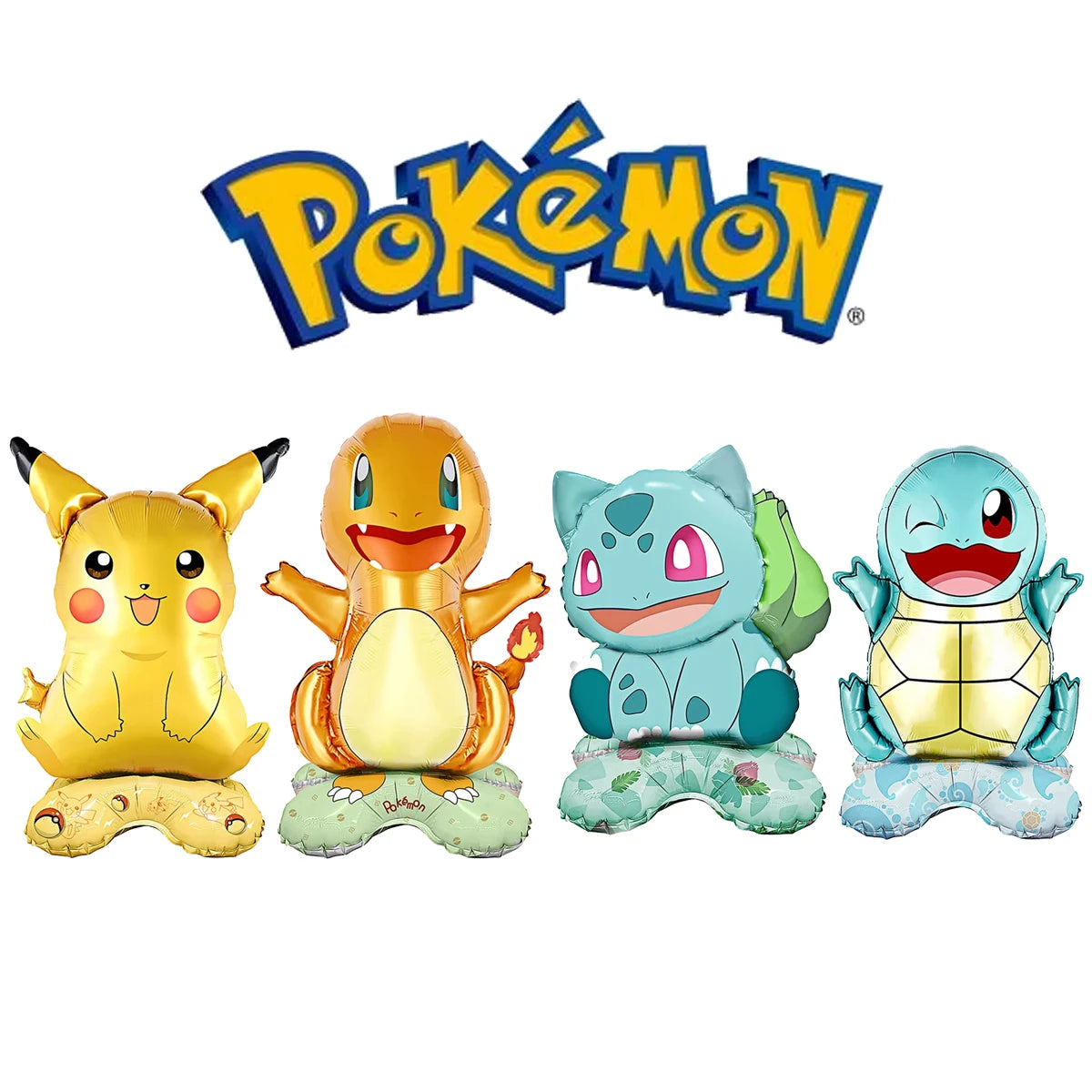 Pikachu Birthday Party Supplies Pokemon Decorations Favor Gifts - Foil Balloons Disposable Stickers Bracel Banner for Fan Events