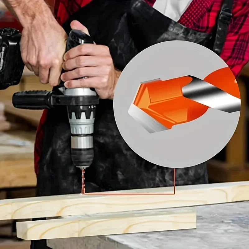 16PCS Tungsten Carbide Masonry Drill Bit Set for Metal Steel Porcelain Ceramic Tile Concrete Brick Wood 3-12mm Drilling Tools