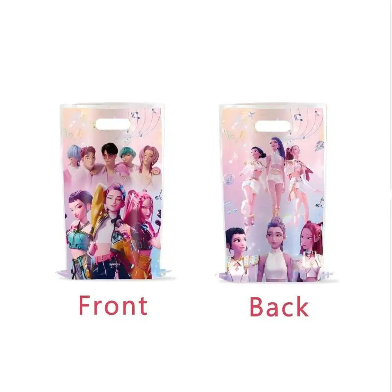 Kpop Demon Hunter Birthday Gift Bag Paper Box Party Favors Goodie Filler Candy Box Storage Party Supplies
