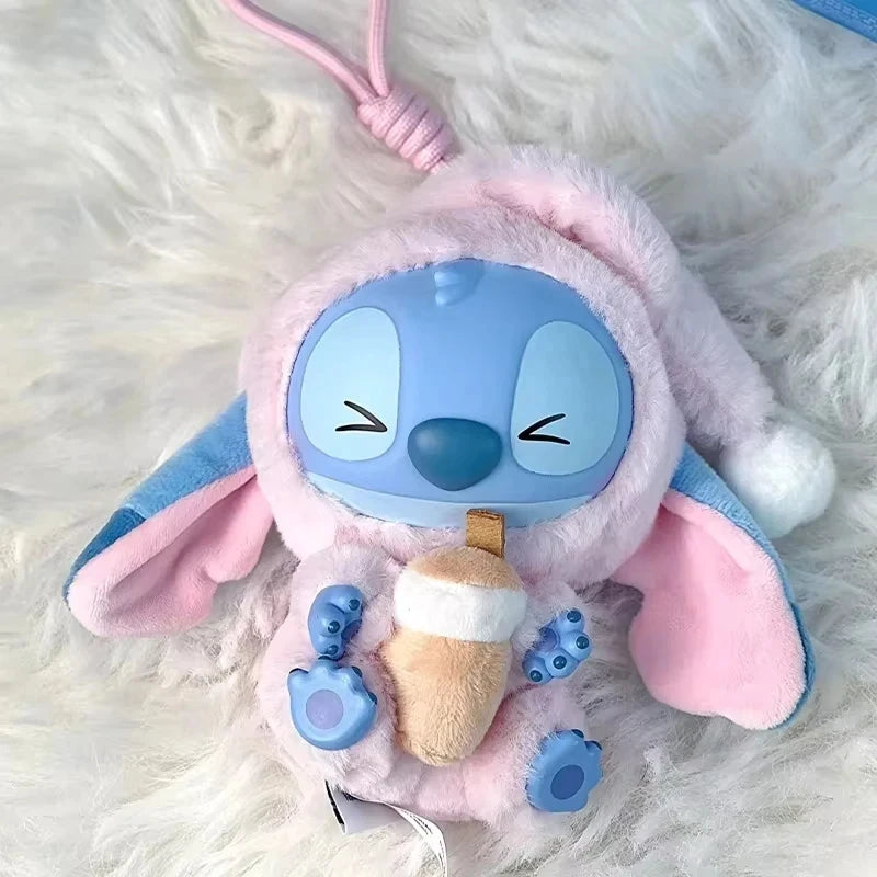 Mystery Disney New Stitch Eat Some Thing Before Sleep Series Vinyl Blind Box Bag Pendant Cute Plush Doll