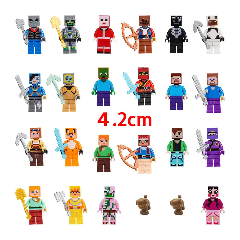 Disney Marvel Advent Calendar Box Anime Action Figure Model Building Blocks Christmas Kids Toys
