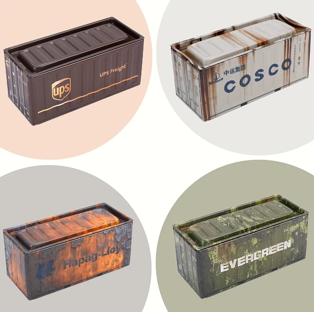 Mini Iron Storage Box Creative Decoration Desktop Model