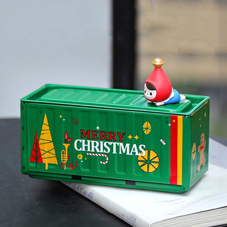 Mini Iron Storage Box Creative Decoration Desktop Model