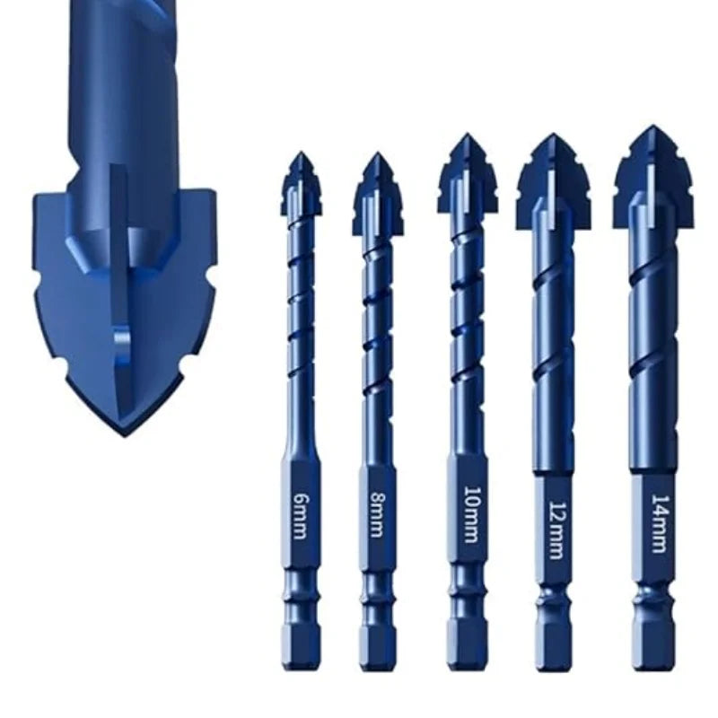 High Hardness Eccentric Drill Precision Drilling 6/8/10/12/14mm Glass Tile Ceramic Punching Rock Slab Drill Bit