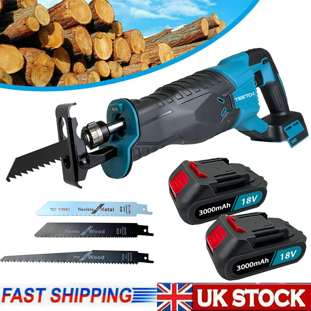 Makita DJR185Z Reciprocating Saw Cordless 18V Li-ion Battery PVC Pipe Cutting w/2Battery