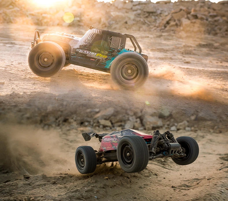 70KM/H Professional RC Car: Brushless Motor, 1:16 Scale 4WD High-Speed Off-road Climbing Vehicle W LED Light