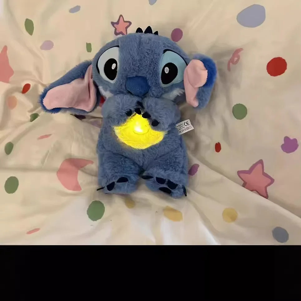 Stitch Anime Plush Doll With Lighting Music Airbag Kawaii Toy Baby