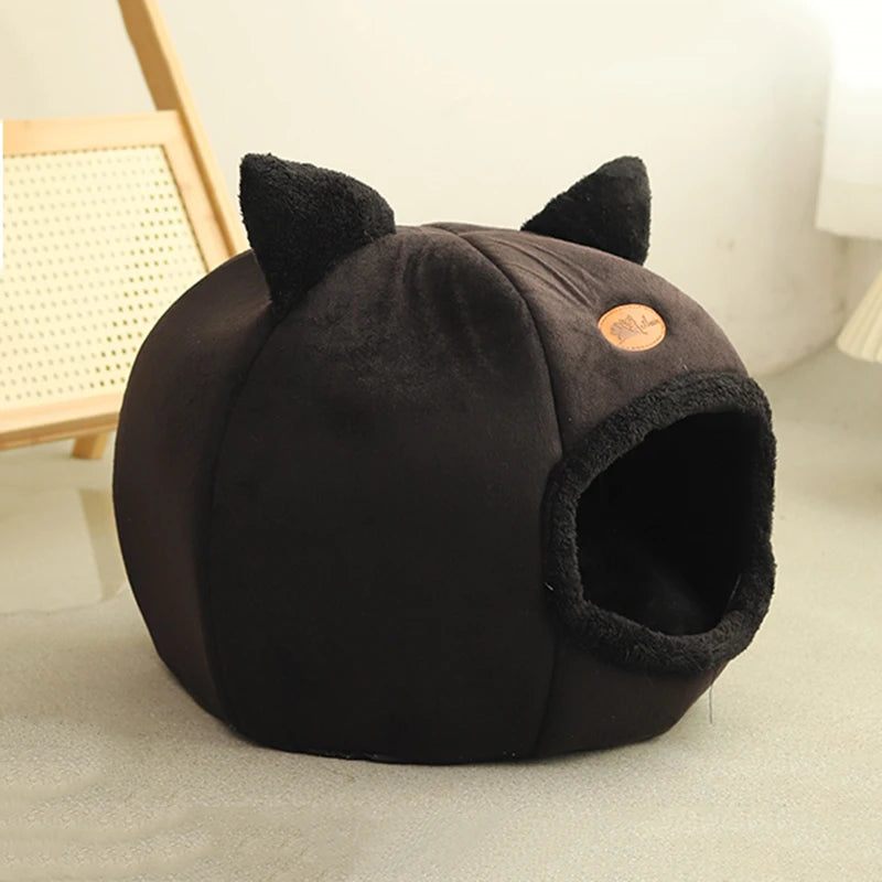 New Deep Sleep Comfort Cat Bed Iittle Mat Basket Cave Nest
