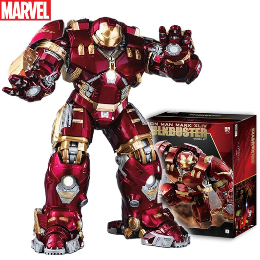 Marvel Anti-Hulk Armor Assemble Toy Movie Character Model 18 Inches Action Figures LED Emit Light Model Gift