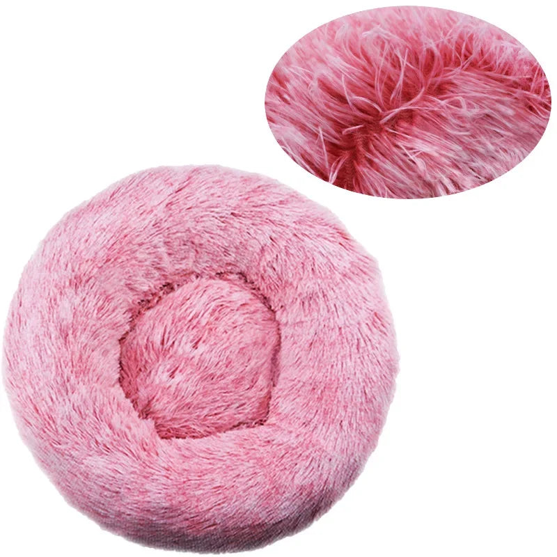 40-90cm 6 Sizes Round Super Soft Pet Bed for Large Dog & Cat