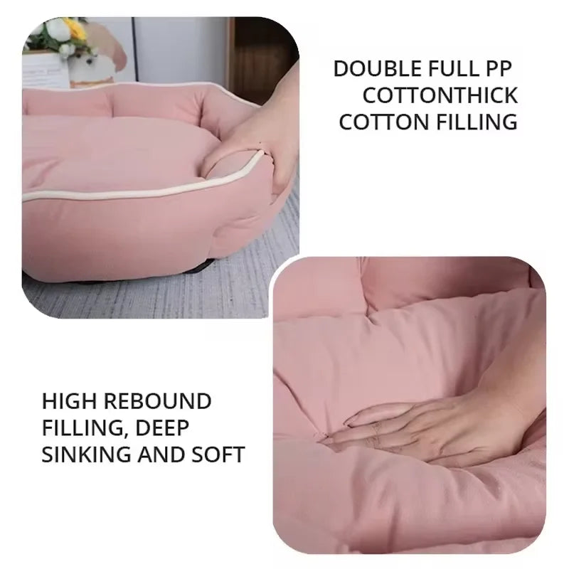 Sleeping Bed Large Dog Bed House for Cats Big Space Dog Sofa Sleeping Mat Winter Warm Dog Cushion