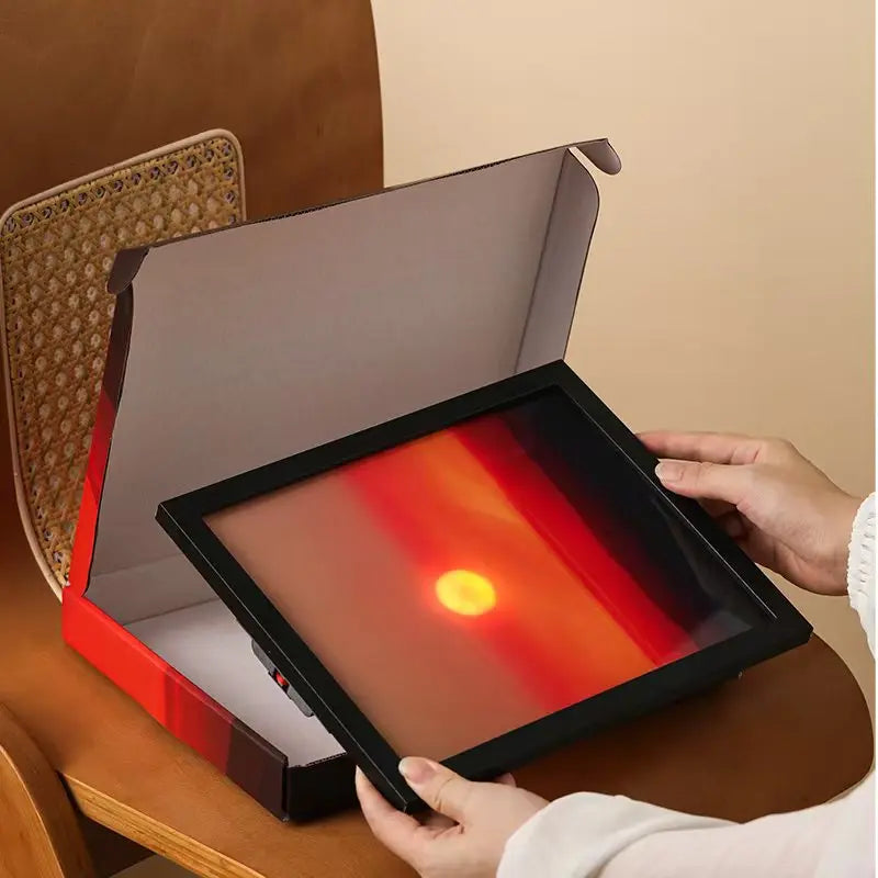 Kinetic Sunrise Sunset Wall Lamp Adjustable Dual Pull Ropes Night Light Moves With The Sun Bedroom Decorative Wall Light Gift