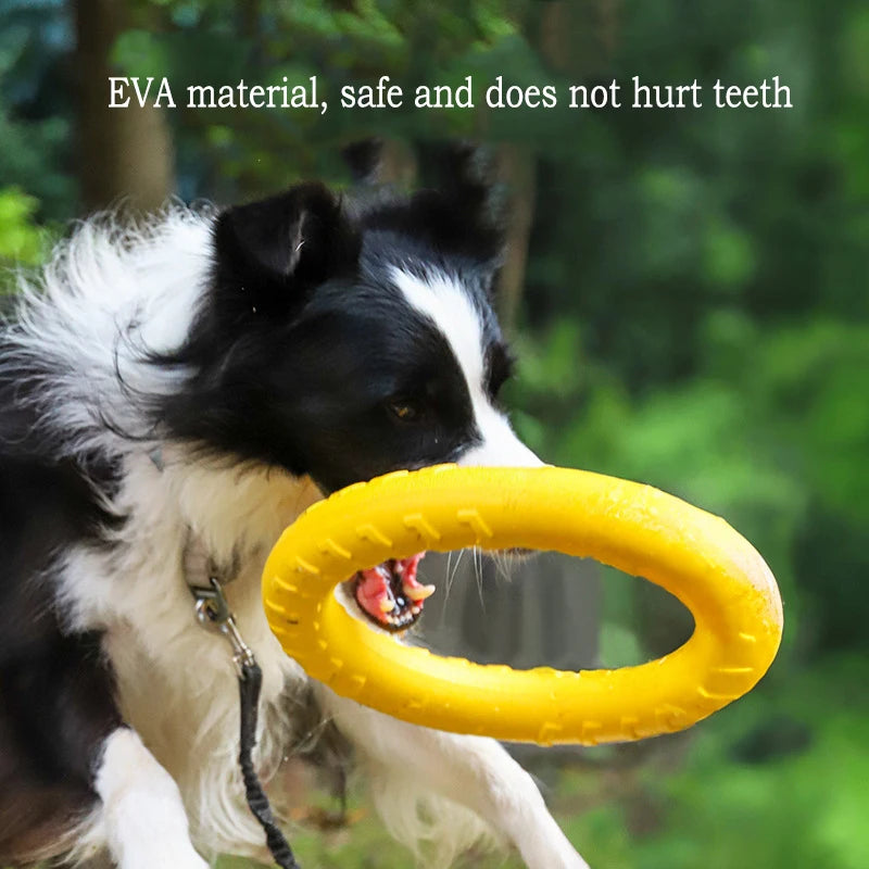 EVA Durable Dog Toys 4 Pack  Flying Disc + Ball + Tug Rope for Puppy&Adult Dogs  Chew-Proof