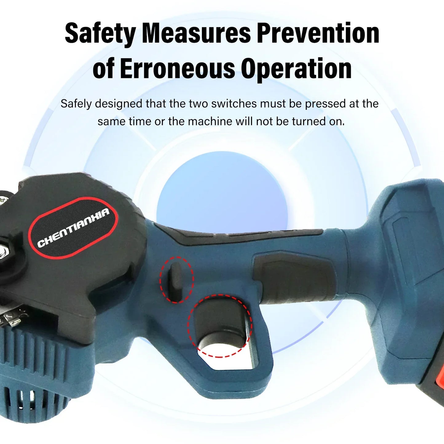 4000W 8'' Mini Cordless Chainsaw 21V Electric One-Hand Wood Cutter 2 Batteries