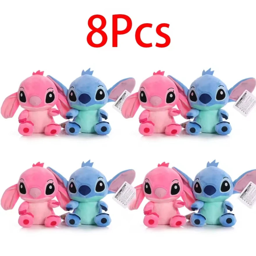 12cm 20cm 25cm Stitch Stuffed Plush Models Cartoon Dolls Anime Toys