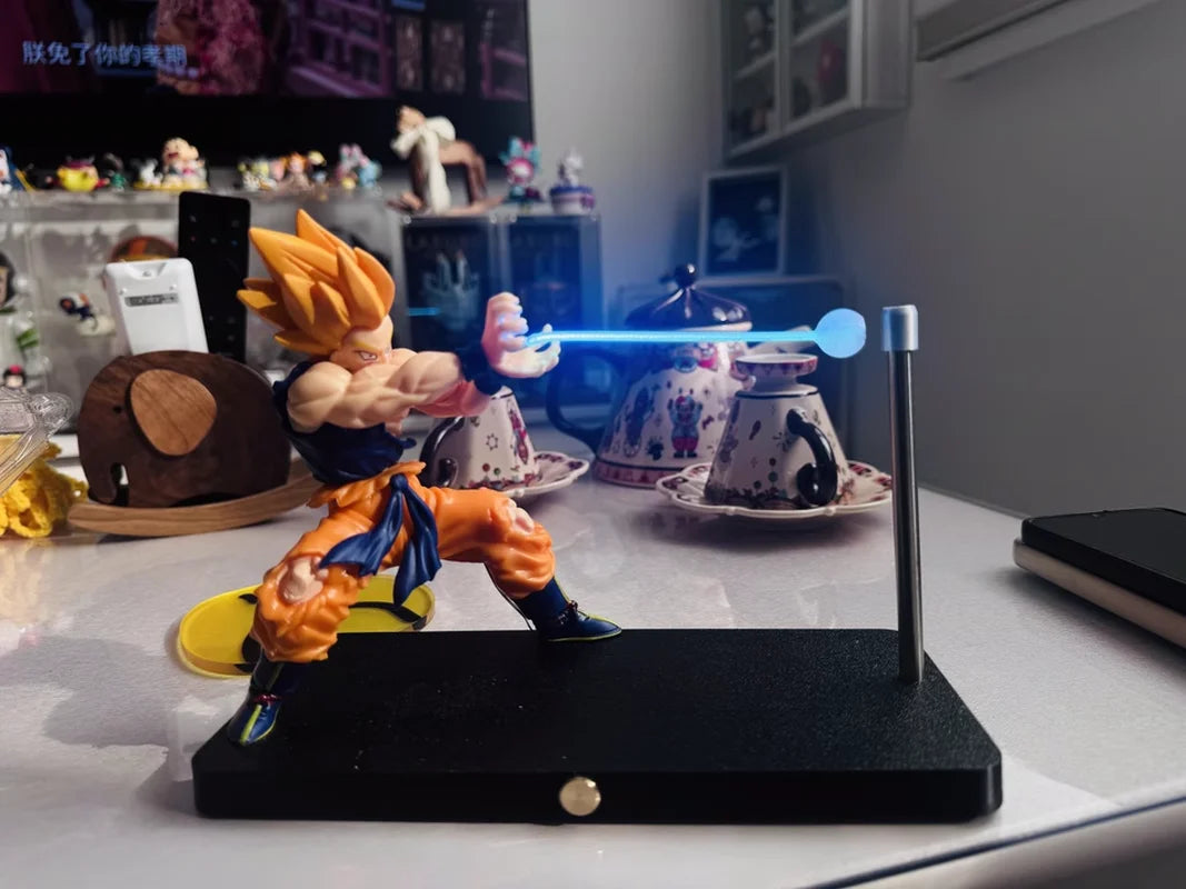 Rechargeable Dragon Ball Gogeta Lamp Gogeta Ligh Son Goku Light Lamp Model Kakarotto Kamehameha Wave Magnetic Ornament Anime