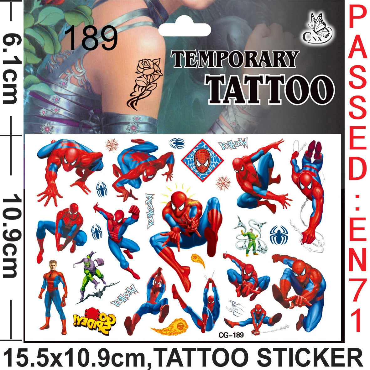 Disney Spiderman Party Kids Favor Toys includes Slap Bracelets Tattoo Stickers Blowouts Gifts Bags Set for Party Decorations