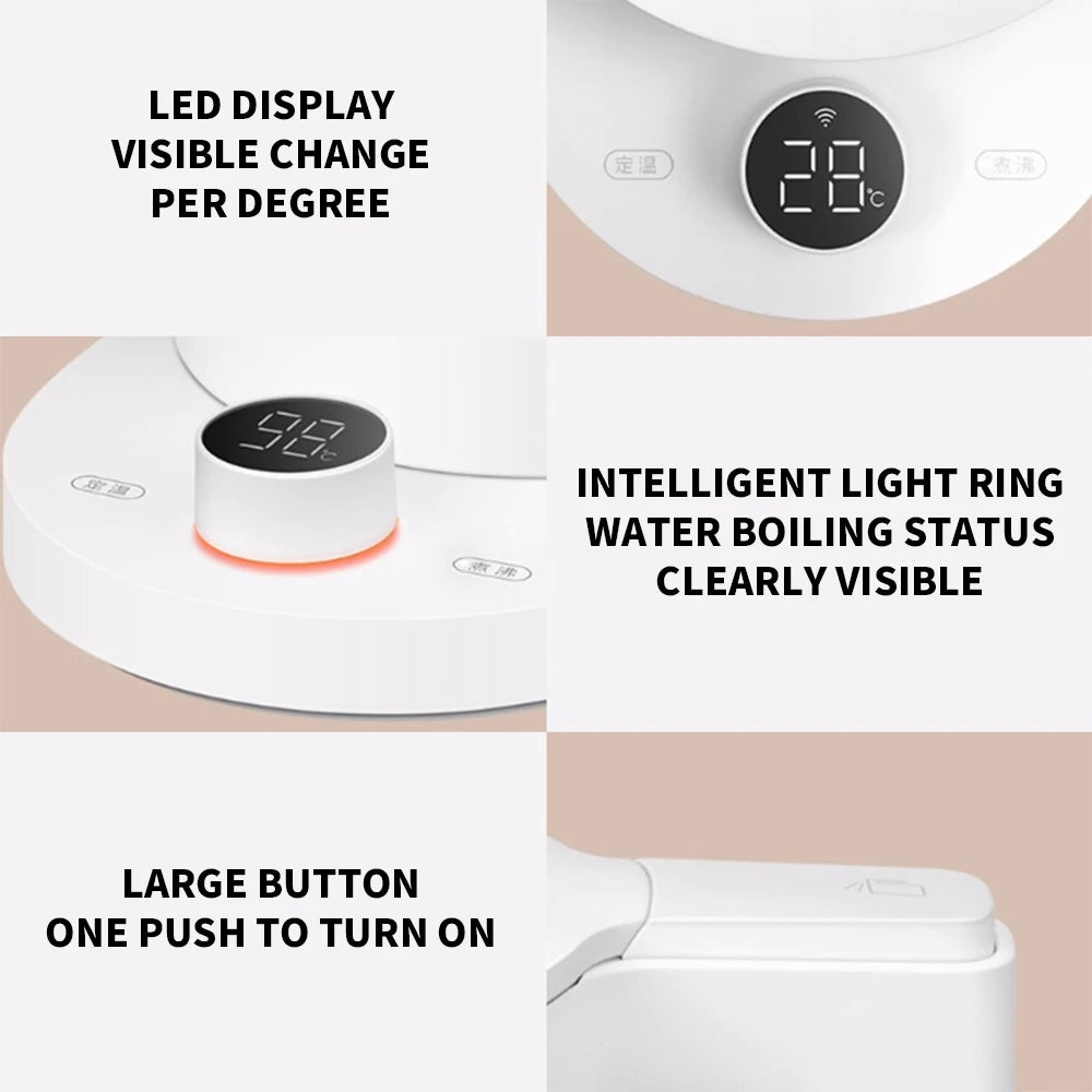 XIAOMI Smart Kettle 2 Pro Electric Kettles Kitchen Appliances LED Display 24H Intelligent Temperature Constant MIJIA app