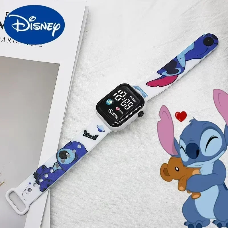 New Cartoon Color Printed Student LED Electronic Watch Fashionable