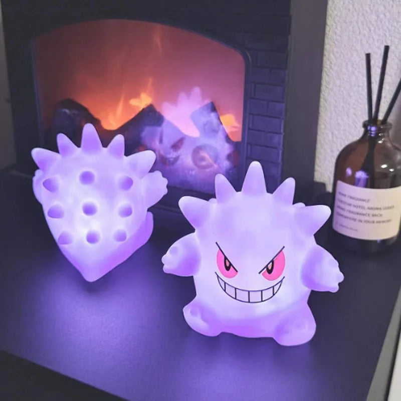 Gengar Pokemon Pikachu Night Light Cute Anime Soft Light Bedroom Bedside