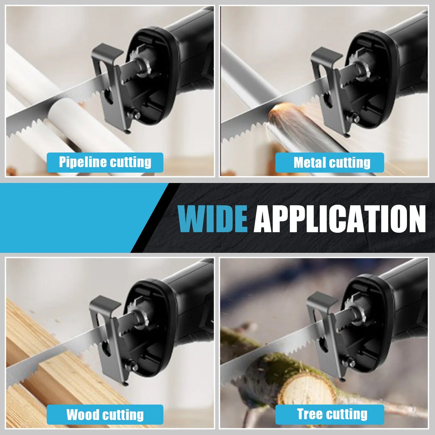 Makita DJR185Z Reciprocating Saw Cordless 18V Li-ion Battery PVC Pipe Cutting w/2Battery