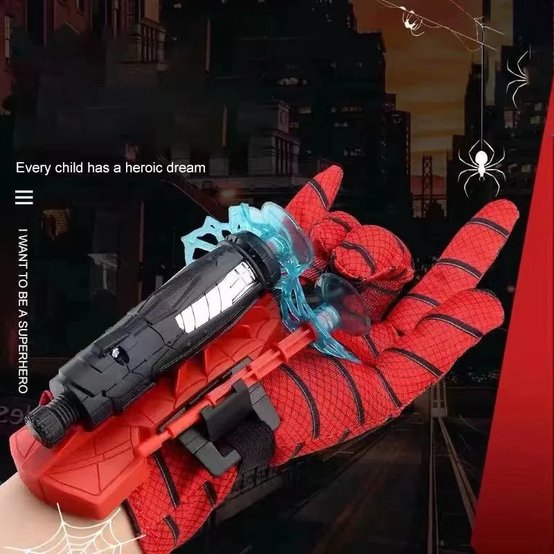 Anime Character Children Wrist Spiderman Glove Launcher Set Role Play Figures